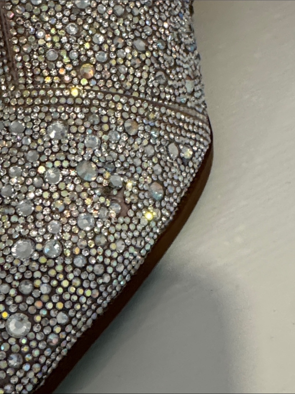 NIB Betsey Johnson Emory Rhinestone Silver Ankle Western Boots Size 8 - Picture 8 of 14